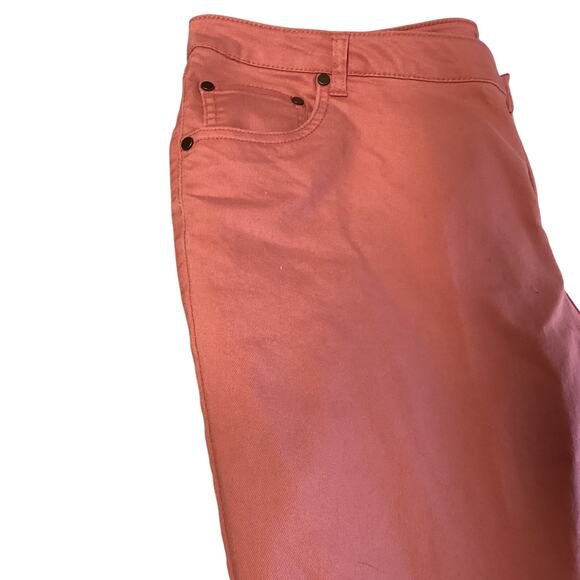 Woman Within Coral Clam Diggers, Shorts 20WP - Picture 3 of 10